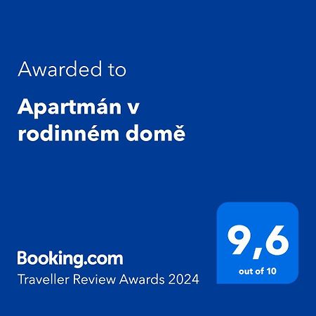 Apartman V Rodinnem Dome Jaroměř Exterior foto